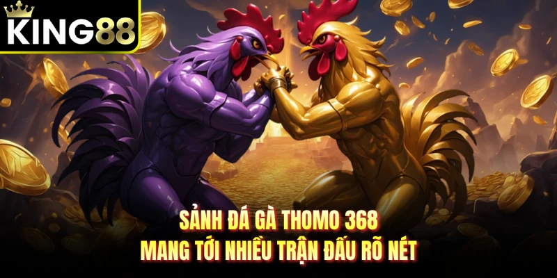 Sảnh đá gà Thomo 368 mang tới nhiều trận đấu rõ nét