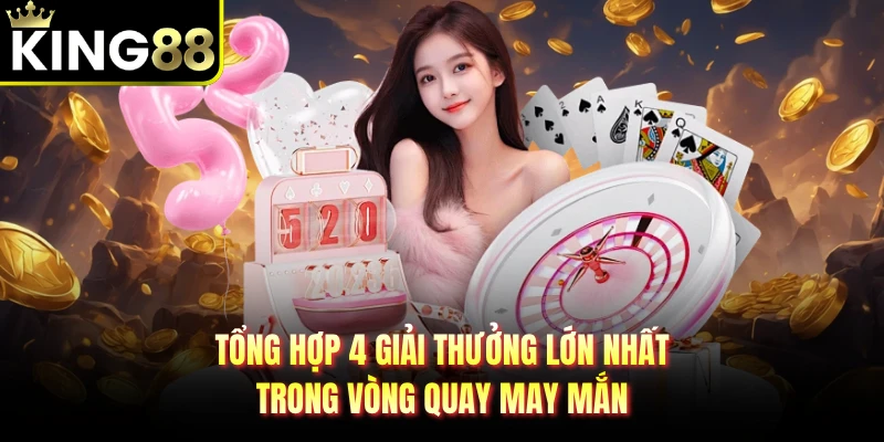 Tổng hợp 4 giải thưởng lớn nhất trong vòng quay may mắn